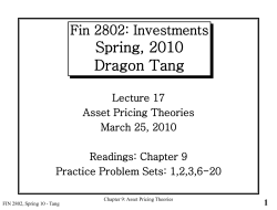Chapter 12 - Equity Valuation