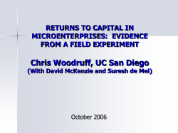 Returns to Capital in Sri Lanka