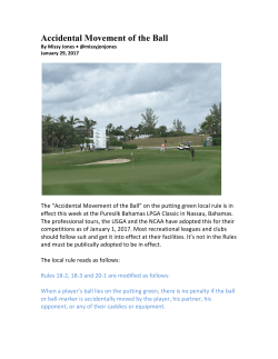 Accidental Movement of the Ball