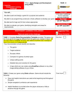 Game Design - The Bulmershe School