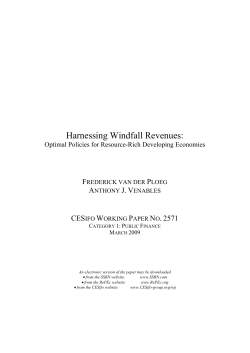 CESifo Working Paper no. 2571