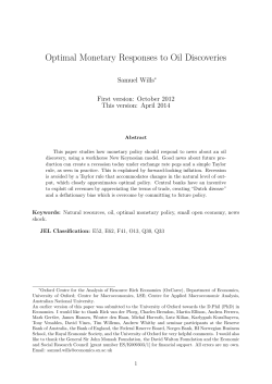 Optimal Monetary Responses to Oil Discoveries