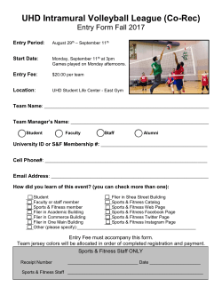 Team Entry Packet - University of Houston