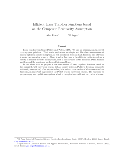 Efficient Lossy Trapdoor Functions based on the Composite