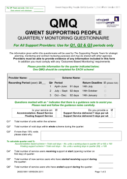Caerphilly Supporting People Team: 01443 864591
