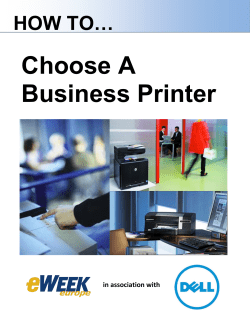Choose A Business Printer