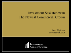 The evolution of Investment Saskatchewan