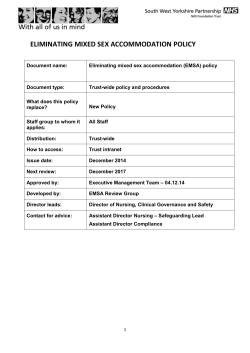 Eliminating mixed sex accommodation