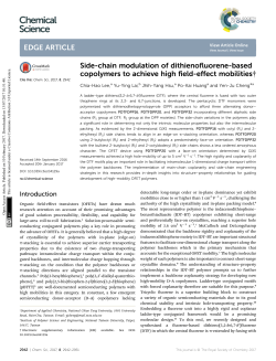 Side-chain modulation of dithienofluorene