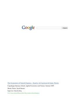 The Economics of Search Engines