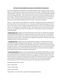 Civil Service Physical Agility Entrance Exam for the Marietta Fire