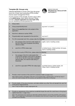 Template B - Bank of England