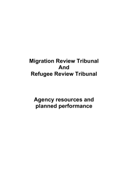 Migration Review Tribunal and Refugee Review Tribunal