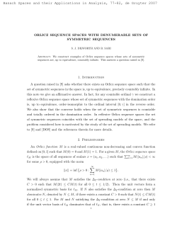 Orlicz sequence spaces with denumerable sets of
