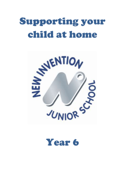 Supporting your child at home Y6