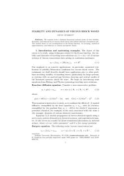 Stability and dynamics of viscous shock waves