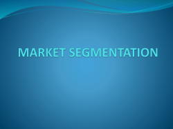 market segmentation