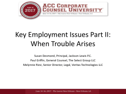 CCU17 - 600 - Key Employment Issues Part II[1]