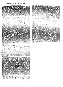 the place of "plav" - Gerald J. Gargiulo