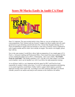 “Audit”. - CAKART.in