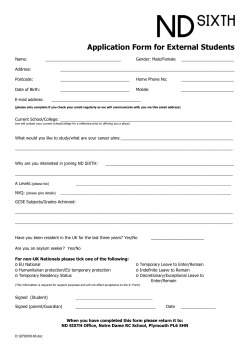 Continuing Education - Notre Dame School Plymouth