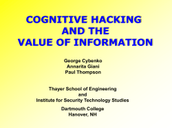 MS PowerPoint - Institute for Security, Technology, and Society