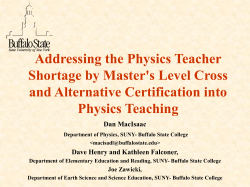 A Modest Proposal: Addressing the Physics Teacher Shortage by