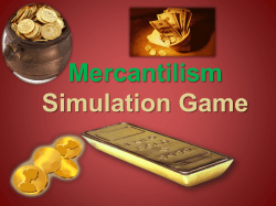 Mercantilism Game
