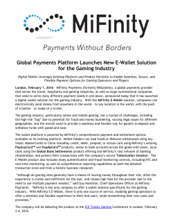 Global Payments Platform Launches New E-Wallet