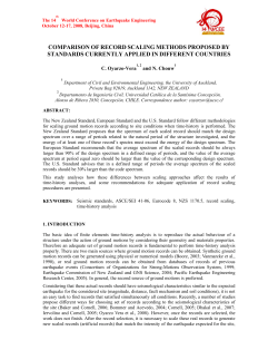 comparison of record scaling methods proposed by standards