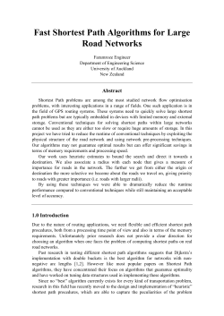 Fast Shortest Path Algorithms for Large Road Networks