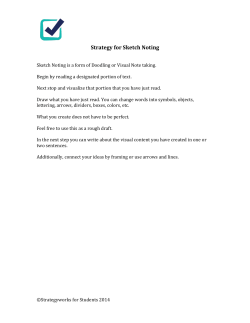 Strategy for Sketch Noting