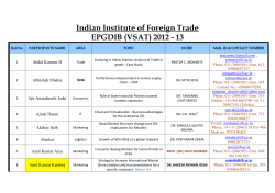 Roll No - Campus360@IIFT