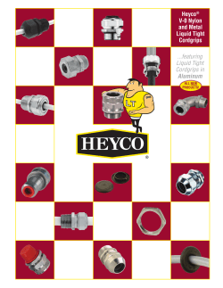Heyco&reg; V-0 Nylon and Metal Liquid Tight Cordgrips ...featuring