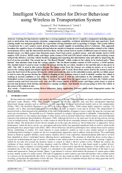 Intelligent Vehicle Control for Driver Behaviour using