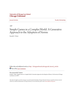 Simple Games in a Complex World: A