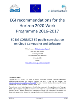 EGI H2020 WP1617 Cloud Computing v2