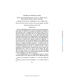 STUDIES ON ENZYME ACTION. XLVI. THE ESTER