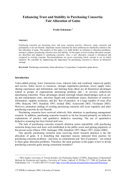 Enhancing Trust and Stability in Purchasing Consortia: Fair