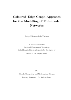 Coloured&ndash;Edge Graph Approach for the Modelling of Multimodal