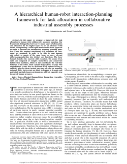 A hierarchical human-robot interaction