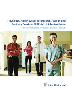 UnitedHealthcare Administrative Guide 2016