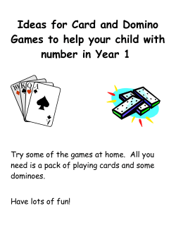 Card Games – using any pack of playing cards