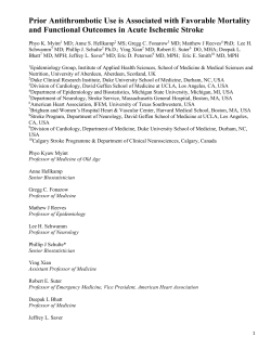 Prior Antithrombotic Use is Associated with Favorable Mortality and