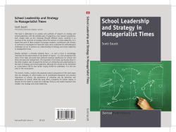 School Leadership and Strategy in Managerialist Times