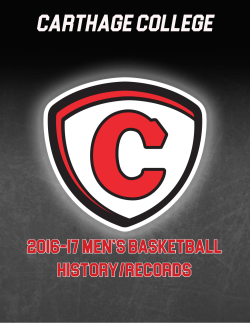2016-17 Men`s Basketball History/Records
