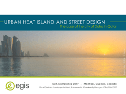 Urban Heat Island and Street Design