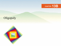 Oligopoly Games