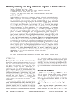 Effect of processing time delay on the dose response of