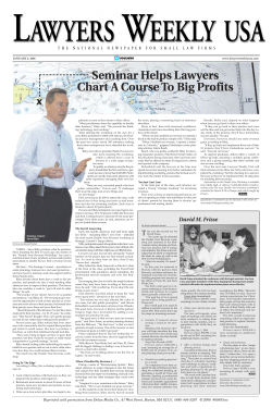 Seminar Helps Lawyers Chart A Course To Big Profits